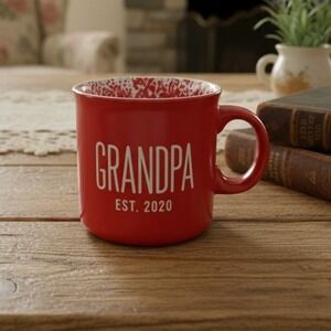Nautica Home Red‎ Coffee Cup, Grandpa Est 2020 Design, Replacement Drinkware